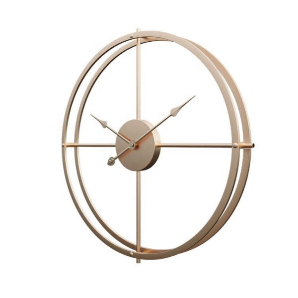 Creative Minimalist Wrought Iron Wall Clock