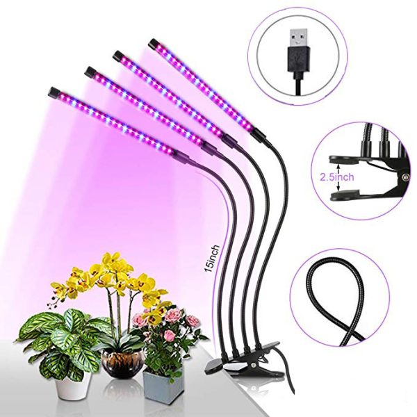 Auto Timer Indoor Flowers-LED Grow Light Lamp