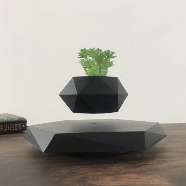 Magnetic Levitation Plant Holder Floating Flower Pot Rotating Air