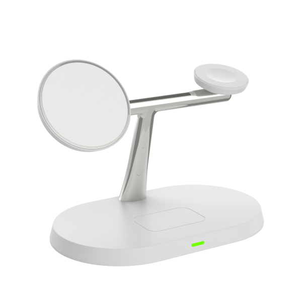 15W 3-in-1 Magnetic Wireless Charging Stand-Dock Charging Station