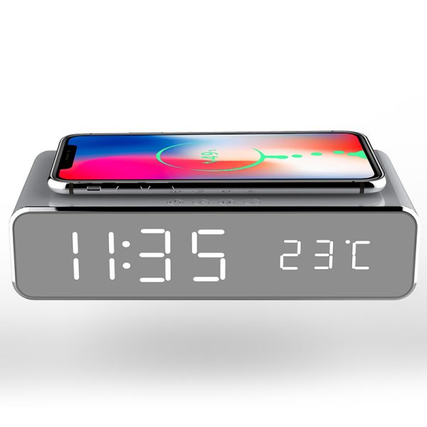 Digital Alarm Clock-Phone Wireless Charger