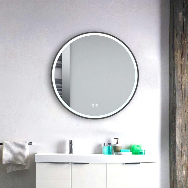 Large Round Led Wall Mirror