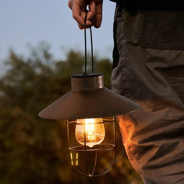 Solar Waterproof LED Street Light For Garden Decoration-Outdoor Solar Wall Light-Solar Metal Hanging Lantern