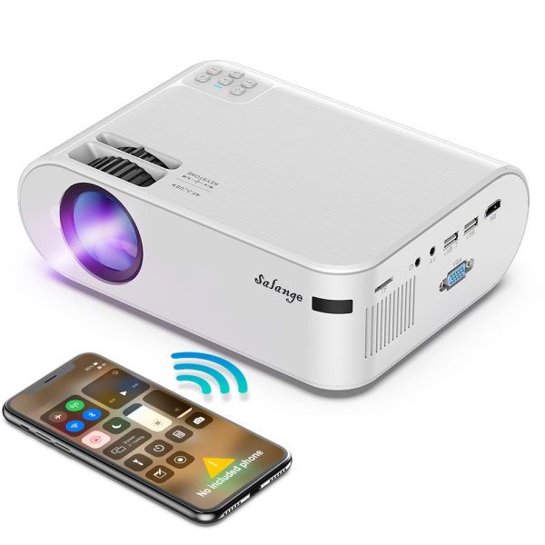 Portable Projector-4000 Lumens Mini Projector Wifi Smartphone 3D LCD LED Video Home Projector Movie Proyector