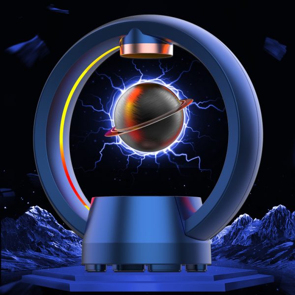 Levitating Speaker-LED Lights Magnetic Levitation Floating Speakers RGB Night Light-360 Degree Rotation