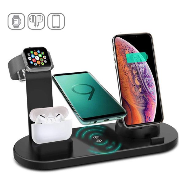 Fast Charging Station-Magnetic Wireless Charging Stand  4 in 1 15W