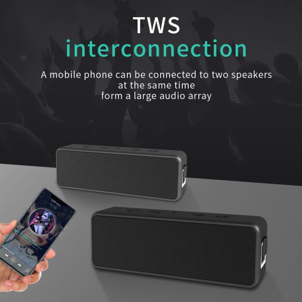 Wireless Portable Speaker-Stereo Sound TWS Paring