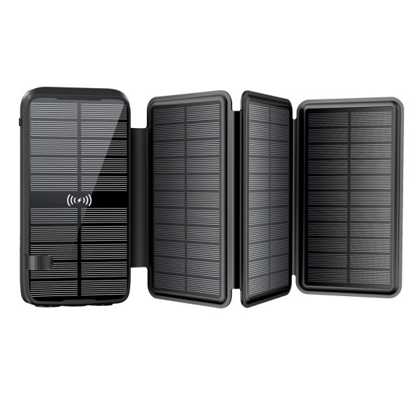 Solar Charging Powerbank 20000mAh-Solar Panel 6W Outdoor Camping Portable Charger
