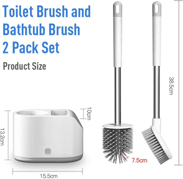 Silicone Bath Brush Set