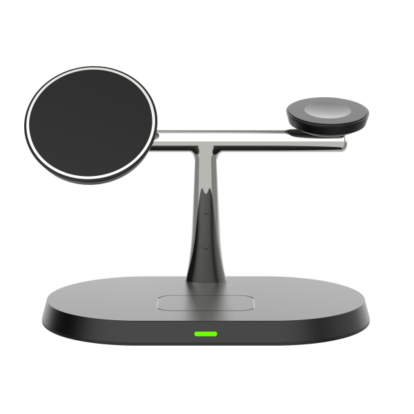 15W 3-in-1 Magnetic Wireless Charging Stand-Dock Charging Station