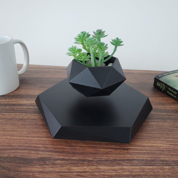 Magnetic Levitation Plant Holder Floating Flower Pot Rotating Air