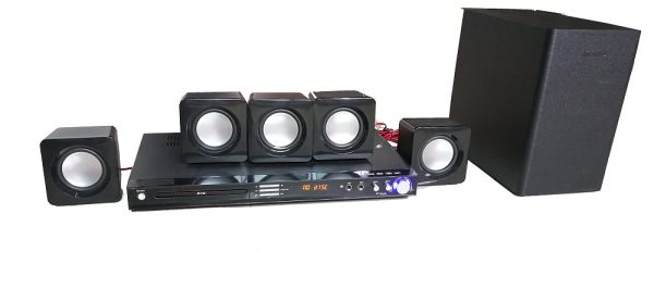 Portable Dvd Home Theater Speakers-Remote Control 5.1ch Amplifier