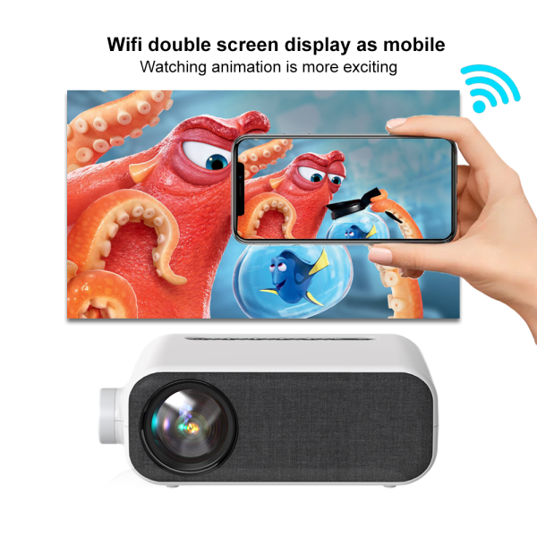 Mini Lcd Portable Projector-Android Wi-Fi Smart Mini Projector