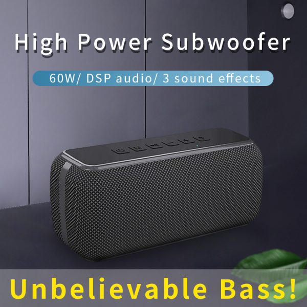 Wireless Portable Speaker-Deep Bass Built-in Mic,TF card, USB, AUX