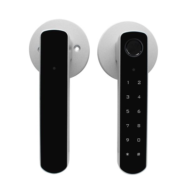 Smart Combination Lock-Door Handle with Fingerprint Reader