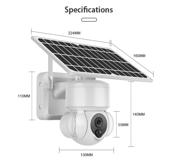 4G Solar Powered Security Camera 1080P