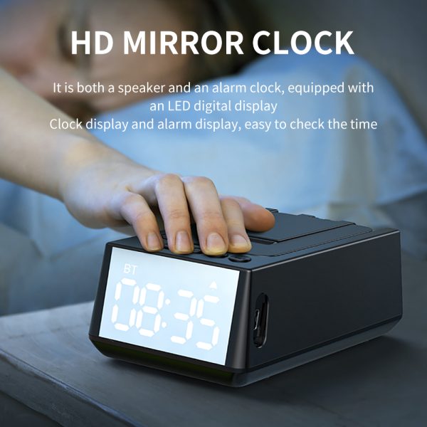 Wireless Speaker-Phone Holder-LED Display Alarm Clock